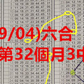 (09/04)六合 準第32個月3中1到期.