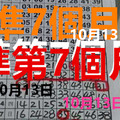 [六合] - 10/13 -六合彩 六合 準第7個月專車 版路