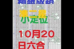 (10/20)六合彩121期.精緻版路6支參考[全車.每期準二星及二中一.]