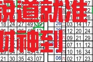 (11/26)六合彩【獨碰+獨支專欄】天機數~港號~