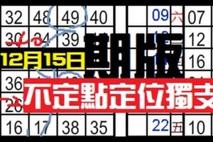 (12/15).六合彩. .一期板不定點定位獨支.....碰碰車