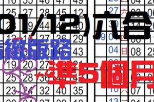 (01/12)六合彩 準5個月 05其.精緻版路