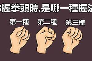 其實從「握拳頭的手勢」，就能大致看出一個人的性格，這個測試也太準了吧！