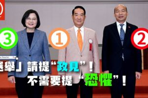 社論》「選舉」要提 “政見”！不需要提 “恐懼”！