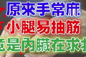 原來手常麻、小腿易抽筋，竟是內臟在求救！99%的人不知道，晚看後悔一輩子！ 