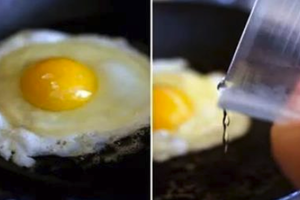 「煎荷包」蛋時加兩勺這個「東西」，不會變焦，還嫩滑，好吃極了！煎蛋秘訣，學起來！ 