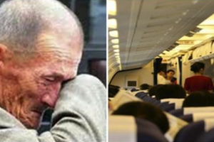 70歲鄉下老伯第一次搭飛機，沒想到空姐的「一個舉動」竟讓他當場下跪磕頭！知道「真相」後所有人淚崩！ 