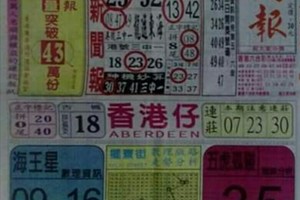 12/6 港六合 【中國新聞報，福報，千禧廣告，香港？報】多張財報讓你參考，參考。