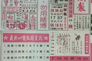 2/9  港六合 【台北鐵報，千禧廣告，香港報，旺旺彩報，台灣通】多張財報讓你參考，參考。