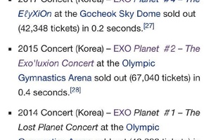 [EXO][新聞]171114 EXO再次刷新自身記錄四巡The EℓyXiOn門票僅用0.2秒售空