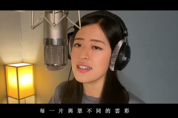 李碧華女兒陳若妍對唱歌也很有興趣，還發了單曲（圖／ 翻攝自陳若妍IG、YT）