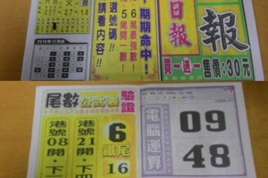 12/8 僑報 六合參考