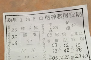 1/2 財神發財密碼   六合參考