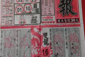 1/16 龍報  六合參考