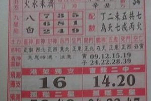 1/26 聖母寶鑑   六合參考