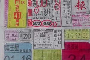 1/28 中國新聞報   六合參考