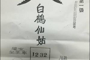 1/30 白鶴仙姑  六合參考