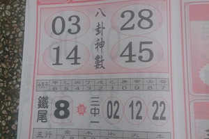 2/23 八卦神數  六合參考