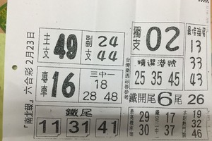 2/23 南北報+福記   六合參考