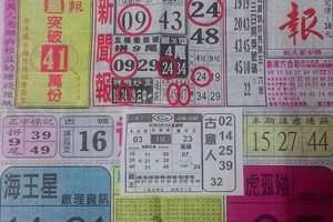 2/25 中國新聞報  六合參考