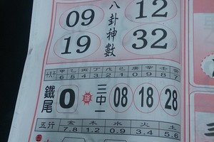 3/5 八卦神數  六合參考