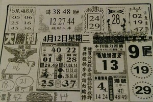 4/12 大勝利  六合參考