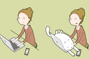 俄羅斯繪師用插畫告訴你【養貓的１０個好處】中肯到讓鏟屎官噴淚！