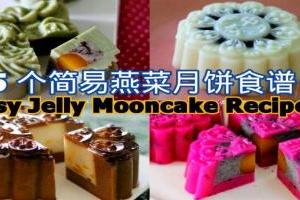  5 個簡易燕菜月餅食譜 Easy Jelly Mooncake Recipes