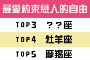 佔有慾破表！將愛人的自由綁死死，容易讓愛人瀕臨「窒息」的星座！