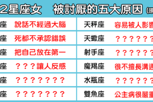 「難怪妳沒人愛」！12星座女 不被愛的「5大原因」！