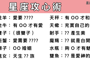 「就這樣被你征服」星座攻心術，想追喜歡的他先做一件事！