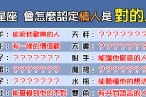 「遇見你，我就知道你是對的人」！12星座 會怎麼確定另一半是「對的人」！