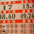 10月24日六合彩（港號吉碰，主副支，主副尾）參考看看。