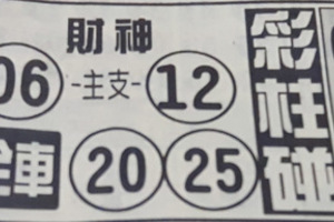 9月21日六合（彩迷瘋牌，大來廣告，財神，全車）參考看看