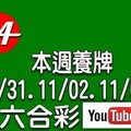 2017/10/31-11/04 香港六合彩號碼規律分析：一週養牌(本影片與前一則本周三期養牌內容相同)