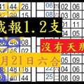 11月21日六合沒有天那有地加減報1.2支