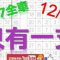 12月30日 六合彩研究院 上期中17獨支全車 只有一支 釘孤支 版路