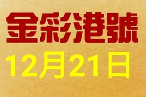 %金彩港號% 六合彩 12月21日連開號碼版路