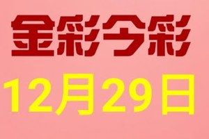 $金彩今彩$ 今彩539--12月29日連續版路號碼揭密