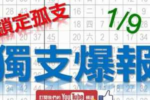 1月11日 六合彩爆報 獨支爆報 鎖定孤支 版路