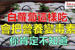 白蘿蔔這樣吃，可能會使營養變毒素，你和家人都不知道