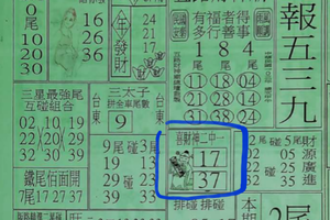 1/26喜財神2中1~全車~539參考。祝進財