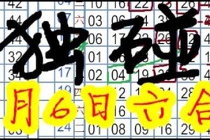 【1月6日】-中二星三星-完整六合彩號碼版路全集參考