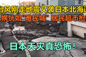 台风刚走地震又袭北海道：札幌恍如“难民城”，居民超市抢购