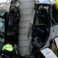 西班牙巴士撞高架公路橋墩 釀4死20傷