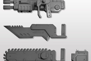 M.S.G Modeling Support Goods - Weapon Unit 13 Chainsaw Kotobukiya (Release Date: Jul-2016)