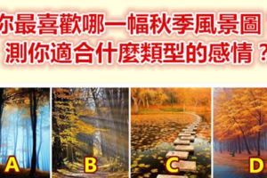 你最喜歡哪一幅秋季風景圖？測你適合什麼類型的感情？