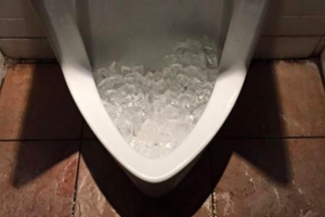 為何餐廳廁所的小便斗都會「放冰塊」90%的人都不知道原因！沒想到背後的「隱藏原因」竟然是...這太驚人了！