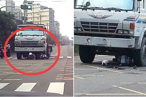 女騎士被大貨車輾過的真相影片曝光！竟然會這樣騎車，路人都看傻眼了...