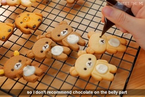 可愛的拉拉熊造型餅乾製作就是這麽簡單!!